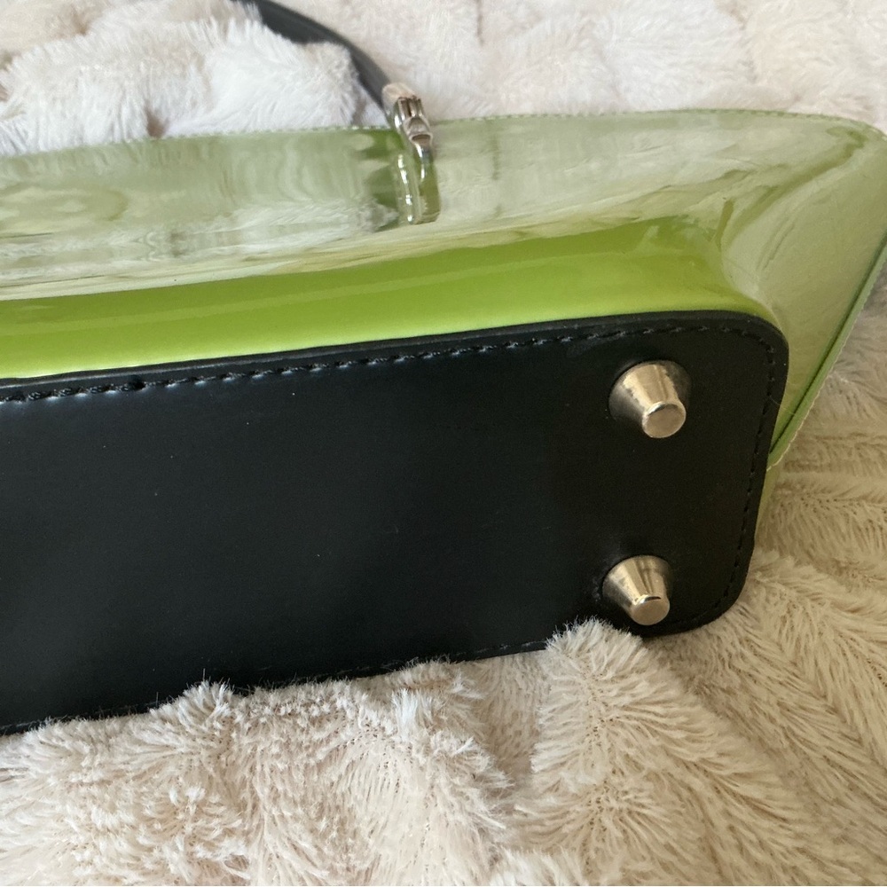 Beijo London Over The Moon Patent Green Shoulder Bag Y2K Vintage Holiday Party - Picture 10 of 14